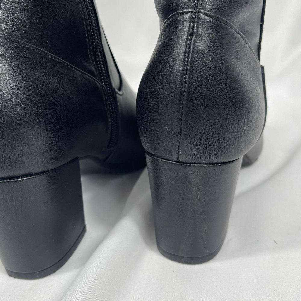 Giani Bernini Boots Size 6 Black Maylyneep Heel Knee High Block Memory Foam Tall - Picture 7 of 10